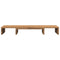 Monitorstandaard verstelbaar 80x24x10,5cm hout artisanaal eiken
