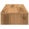Monitorstandaard verstelbaar 80x24x10,5cm hout artisanaal eiken