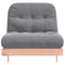 Futon slaapbank met matras 80x206x11 cm massief douglashout
