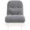 Futon slaapbank met matras 60x206x11 cm massief grenenhout wit