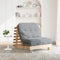 Futon slaapbank met matras 90x206x11 cm massief grenenhout