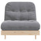 Futon slaapbank met matras 90x206x11 cm massief grenenhout