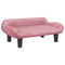Kinderbank 70x40x24 cm fluweel roze