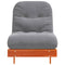 Futon slaapbank met matras 70x206x11 cm grenenhout wasbruin