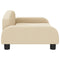 Kinderbank 70x45x30 cm stof crmekleurig