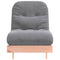 Futon slaapbank met matras 70x206x11 cm massief douglashout