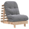 Futon slaapbank met matras 60x206x11 cm massief grenenhout