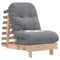 Futon slaapbank met matras 60x206x11 cm massief grenenhout