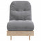 Futon slaapbank met matras 60x206x11 cm massief grenenhout