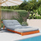 Futon slaapbank met matras 100x206x11 cm grenenhout wasbruin