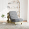 Futon slaapbank met matras 70x206x11 cm gempregneerd hout