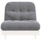 Futon slaapbank met matras 90x206x11 cm massief grenenhout wit