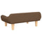 Kinderbank 70x40x24 cm stof bruin