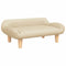 Kinderbank 70x40x24 cm stof crmekleurig