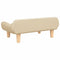 Kinderbank 70x40x24 cm stof crmekleurig