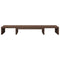 Monitorstandaard verstelbaar 80x24x10,5 cm hout bruin eiken