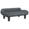 Kinderbank 70x40x24 cm fluweel donkergrijs