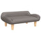 Kinderbank 70x40x24 cm stof taupe