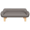 Kinderbank 70x40x24 cm stof taupe