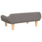Kinderbank 70x40x24 cm stof taupe