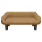 Kinderbank 70x40x24 cm fluweel bruin