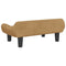 Kinderbank 70x40x24 cm fluweel bruin