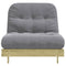 Futon slaapbank met matras 80x206x11 cm gempregneerd hout