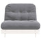 Futon slaapbank met matras 100x206x11 cm massief grenenhout wit