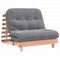 Futon slaapbank met matras 100x206x11 cm massief douglashout