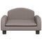 Kinderbank 50x40x30 cm stof taupe