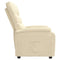 Fauteuil verstelbaar stof crmekleurig