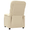 Fauteuil verstelbaar stof crmekleurig