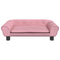 Kinderbank 70x45x26 cm fluweel roze