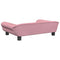 Kinderbank 70x45x26 cm fluweel roze