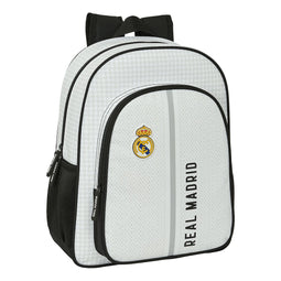Schoolrugzak Real Madrid C.F. 24/25 Wit Grijs 32 x 38 x 12 cm