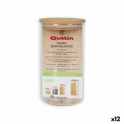 Blik Quttin Siliconen Borosilicaatglas 1,45 L (12 Stuks)
