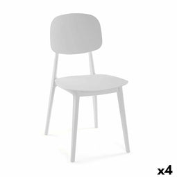 Stoel Versa Wit 39,5 x 80 x 41,5 cm (4 Stuks)