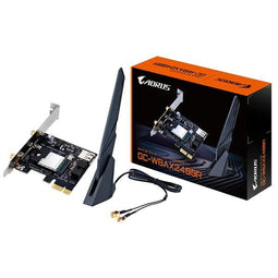 Gigabyte GC-WBAX2400R, Internal, Wireless, PCI Express, WLAN / Bluetooth, 2400 Mbit/s, Black