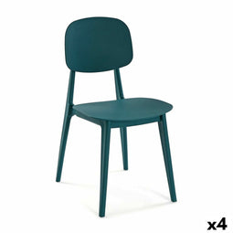 Stoel Versa Blauw 39,5 x 80 x 41,5 cm (4 Stuks)