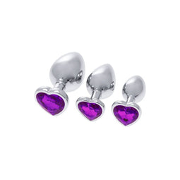 Anale Plug S Pleasures Zilverkleurig Lila