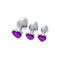 Anale Plug S Pleasures Zilverkleurig Lila