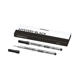 Navulling voor balpen Montblanc MISTERY BLACK Zwart 2 Stuks