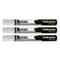 Vloeibare krijtstiften Nobo Wit (3 Onderdelen)