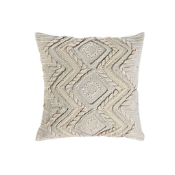 Kussen Home ESPRIT Wit Boho 45 x 45 cm