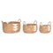 Basket spelset DKD Home Decor Wit Natuurlijk Touw Zeegras Boho 55 x 55 x 40 cm