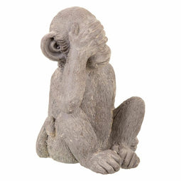 Decoratieve figuren Alexandra House Living Grijs Polyresin Aap 26 x 40 x 34 cm
