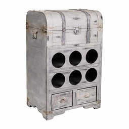 Flessenrek Alexandra House Living PVC Hout Metaal 30 x 64 x 41 cm Koffer