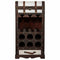 Flessenrek Alexandra House Living Bruin PVC Hout Metaal Stof 30 x 85 x 44 cm Koffer