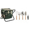 Tuingereedschapsset Home ESPRIT 7 Onderdelen Zwart Groen Zilverkleurig 40 x 28 x 35 cm