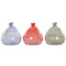 Vaas DKD Home Decor Zwart Rood Marineblauw Gehard glas 17 x 17 x 18 cm (3 Stuks)